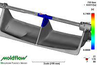 moldflow stampi iniezione plastica per il riempimento