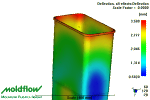 analyse moldflow 6 for deformation